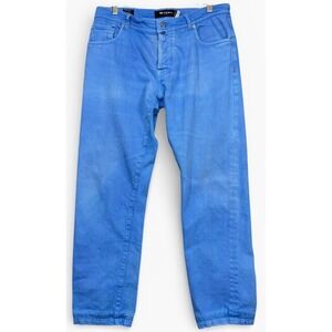 Kiton Napoli Selvedge Jeans Mens 34x28.75 Blue Cotton Button Fly Made in Italy